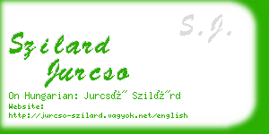 szilard jurcso business card